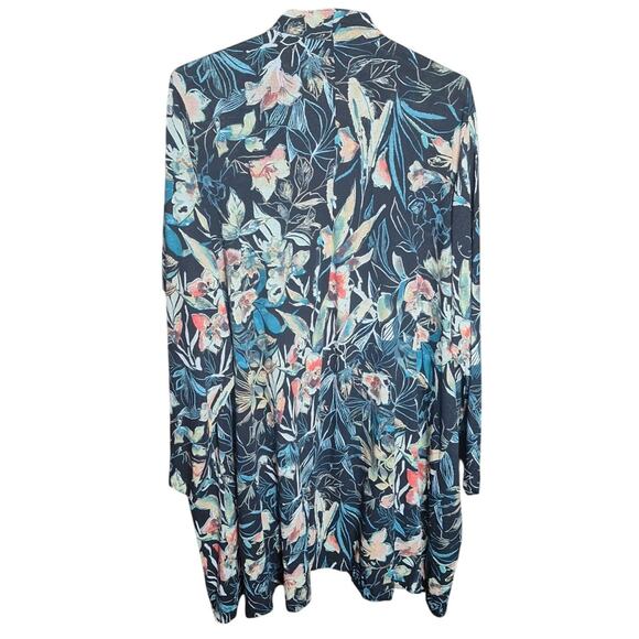 Attitudes by Renee QVC Woman 1x Multi-colored Floral Lightweight Sweater - Picture 3 of 6